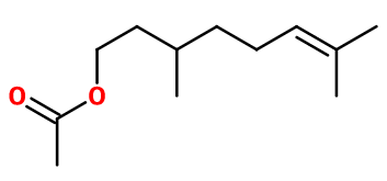 DL-citronellyl acetate (CAS N° 150-84-5)​