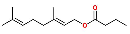 Geranyl butyrate (CAS N° 106-29-6)​