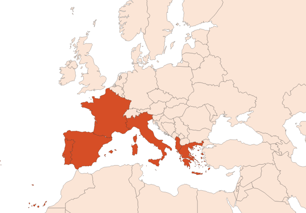 Map for Ambreine (CAS N° 8016-26-0)​