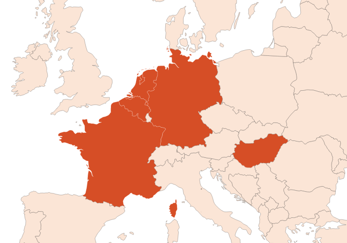 Map for Angelica root oil (CAS N° 8015-64-3)​