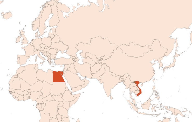 Map for Basil oil (linalool type) (CAS N° 8015-73-4)​