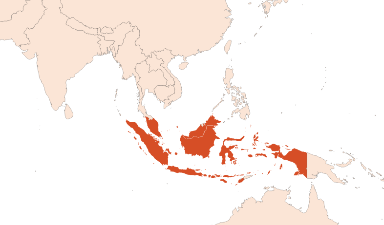 Map for Sumatra benzoin resinoid (CAS N° 9000-05-9)​