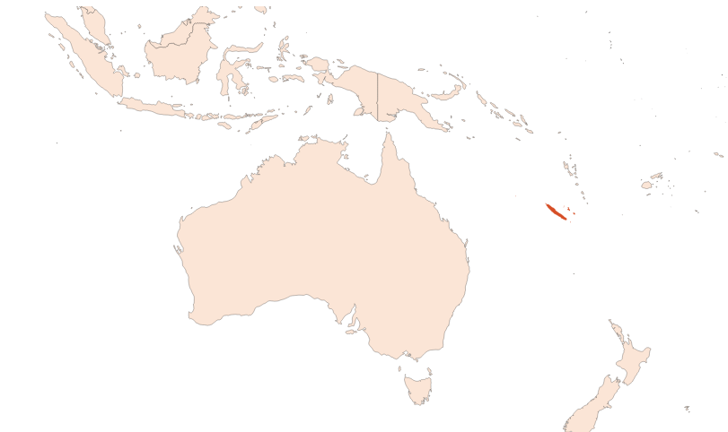 Map for Sandalwood oil (austrocaledonium) (CAS N° 1070895-66-7)​