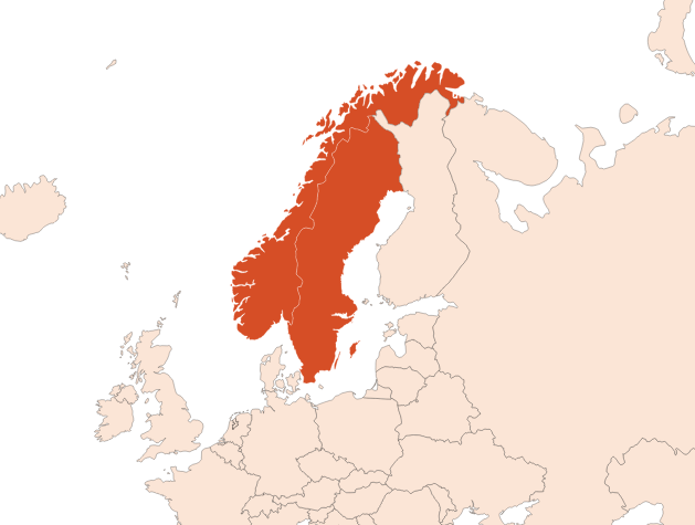 Map for Birch tar oil (rectified) (CAS N° 84012-15-7)​