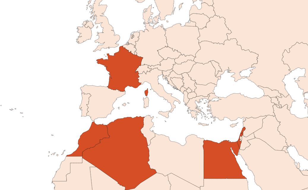 Map for Cade oil (CAS N° 8013-10-3)​