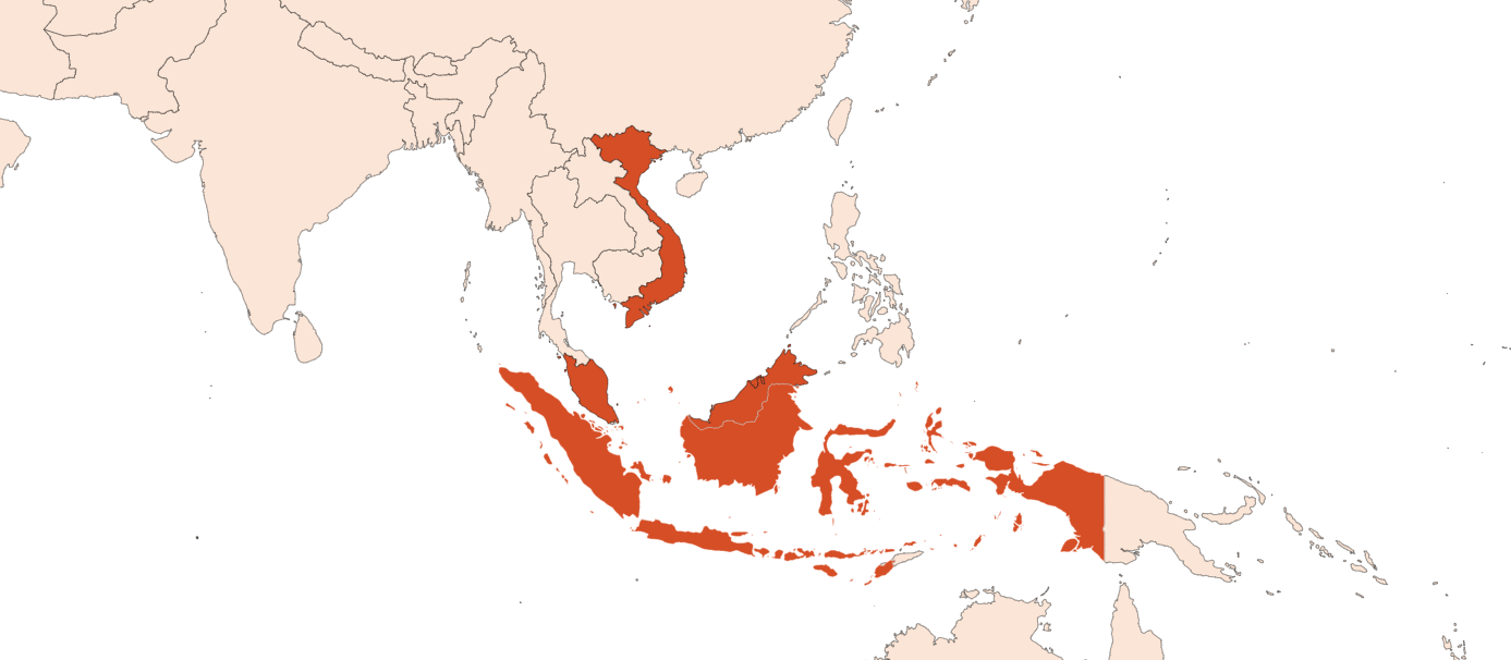 Map for Cajuput oil (CAS N° 8008-98-8)​