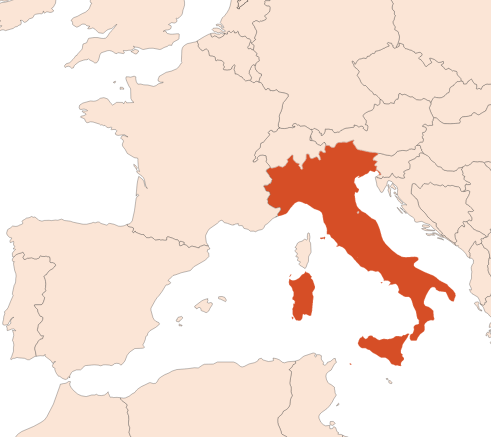 Map for Citron oil (CAS N° 68991-25-3)​