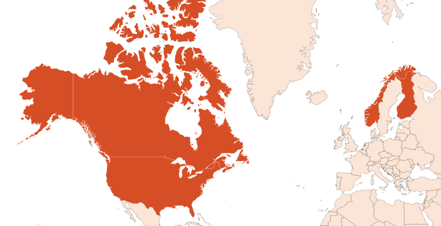 Map for Cedar leaf oil (CAS N° 8007-20-3)​