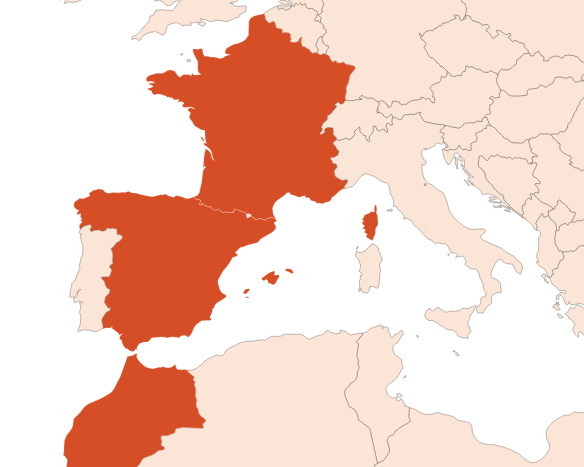 Map for Beeswax absolute (CAS N° 8012-89-3)​