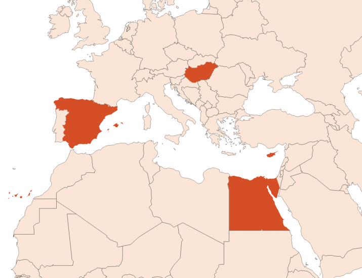 Map for Sweet fennel oil (CAS N° 8006-84-6)​