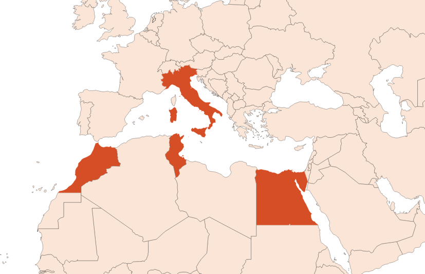 Map for Orange flower absolute (Bitter) (CAS N° 8030-28-2)​