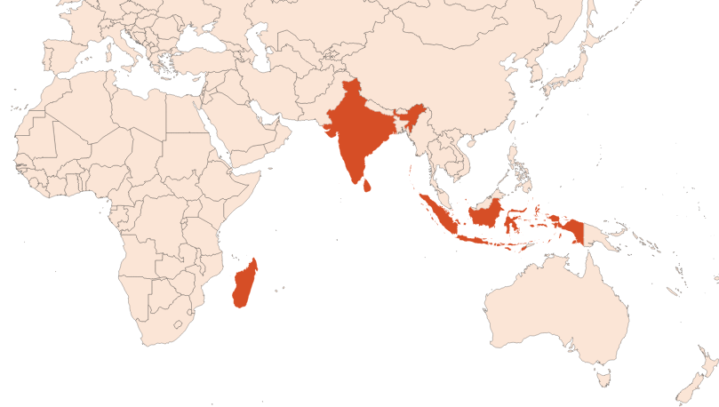 Map for Clove leaf oil (CAS N° 8000-34-8)​