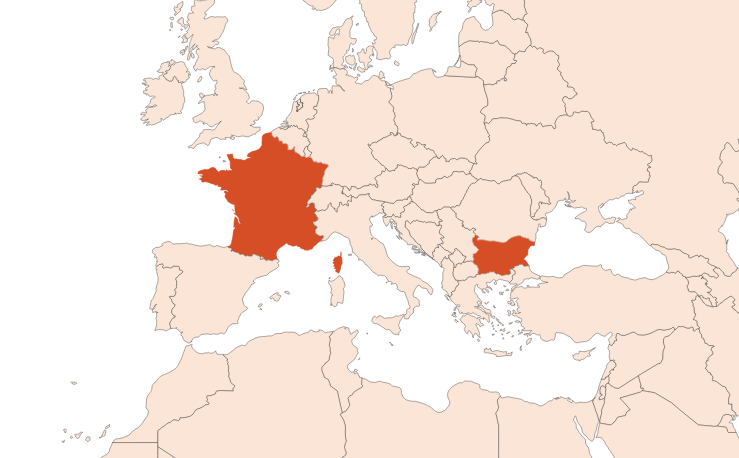 Map for Lavender absolute (CAS N° 8000-28-0)​