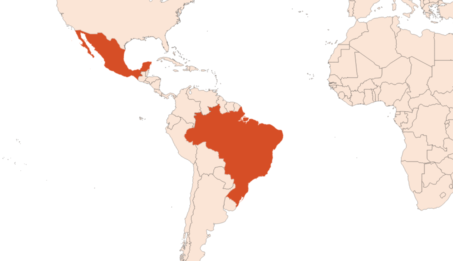 Map for Lime oil distilled (CAS N° 8008-26-2)​