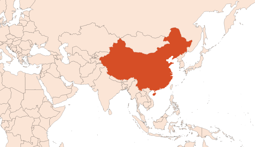 Map for Litsea cubeba oil (CAS N° 68855-99-2)​