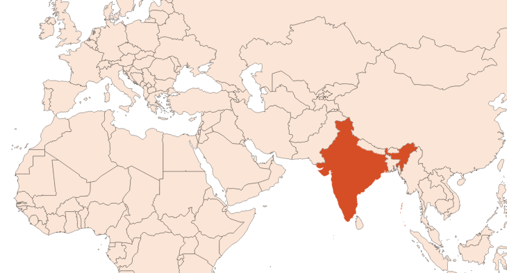 Map for Mentha arvensis oil (distilled) (CAS N° 68917-18-0)​