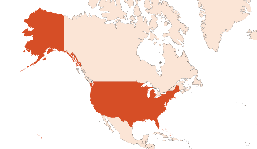 Map for Mentha citrata oil (CAS N° 85085-49-0 // 68917-15-7)​