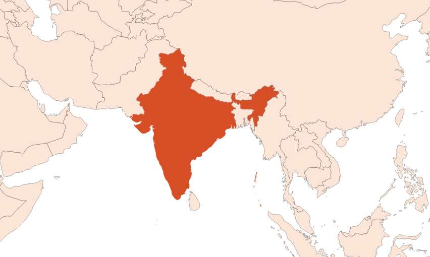 Map for Curry leaf absolute (CAS N° 876068-15-4)​