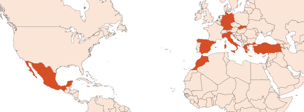 Map for Origanum oil (CAS N° 8007-11-2)​