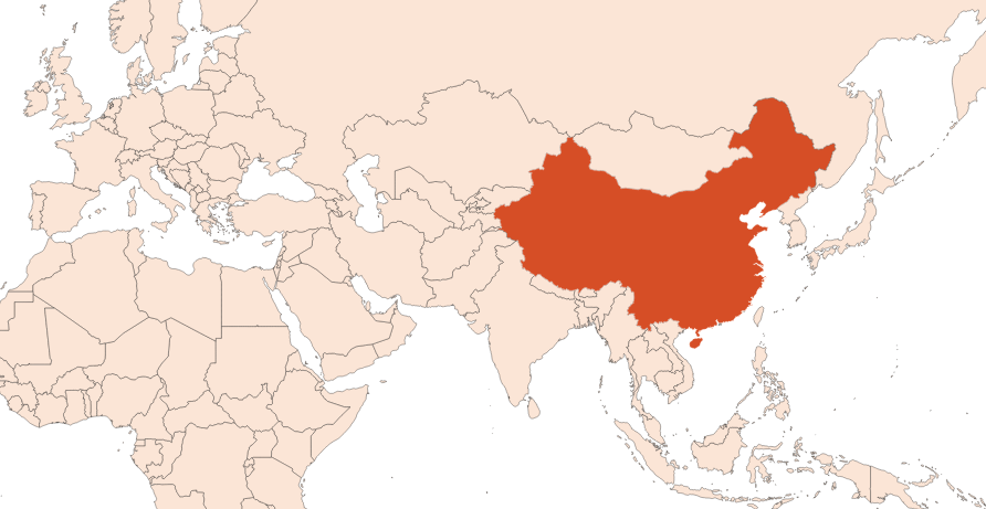 Map for Osmanthus absolute (CAS N° 68917-05-5)​