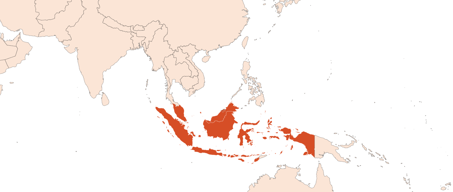 Map for Agarwood oil (Indonesia) (CAS N° 1333524-00-7)​