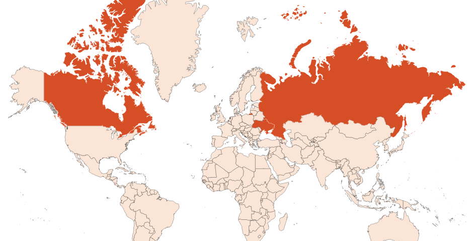 Map for Fir needle oil (Siberia) (CAS N° 8021-29-2)​