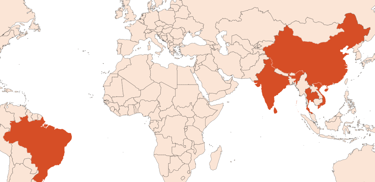 Map for Black pepper oil (CAS N° 8006-82-4)​