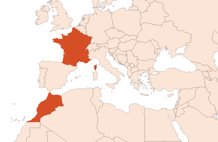 Map for Bran absolute (CAS N° 68916-76-7)​