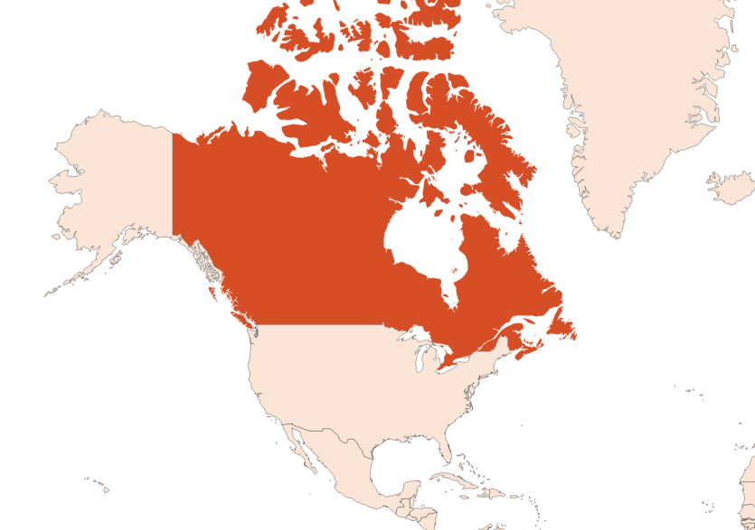 Map for Ledum groenlandicum oil (CAS N° 93384-25-9)​