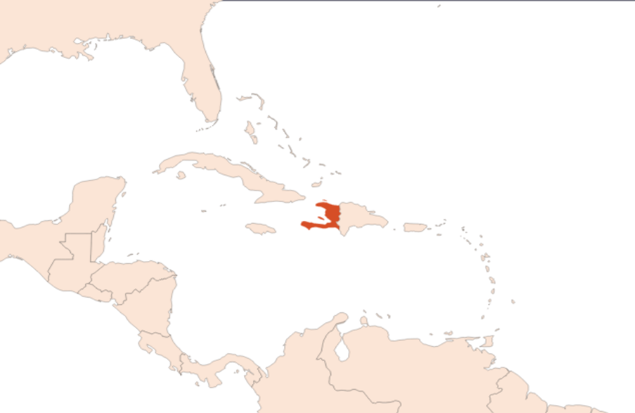 Map for Vetiver oil (Haïti) (CAS N° 8016-96-4)​