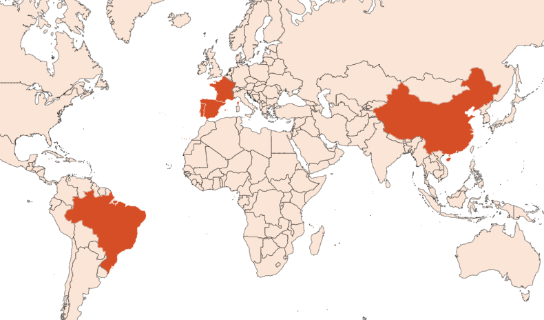 Map for Eucalyptus PURE JUNGLE ESSENCE™ (CAS N° 8000-48-4)​